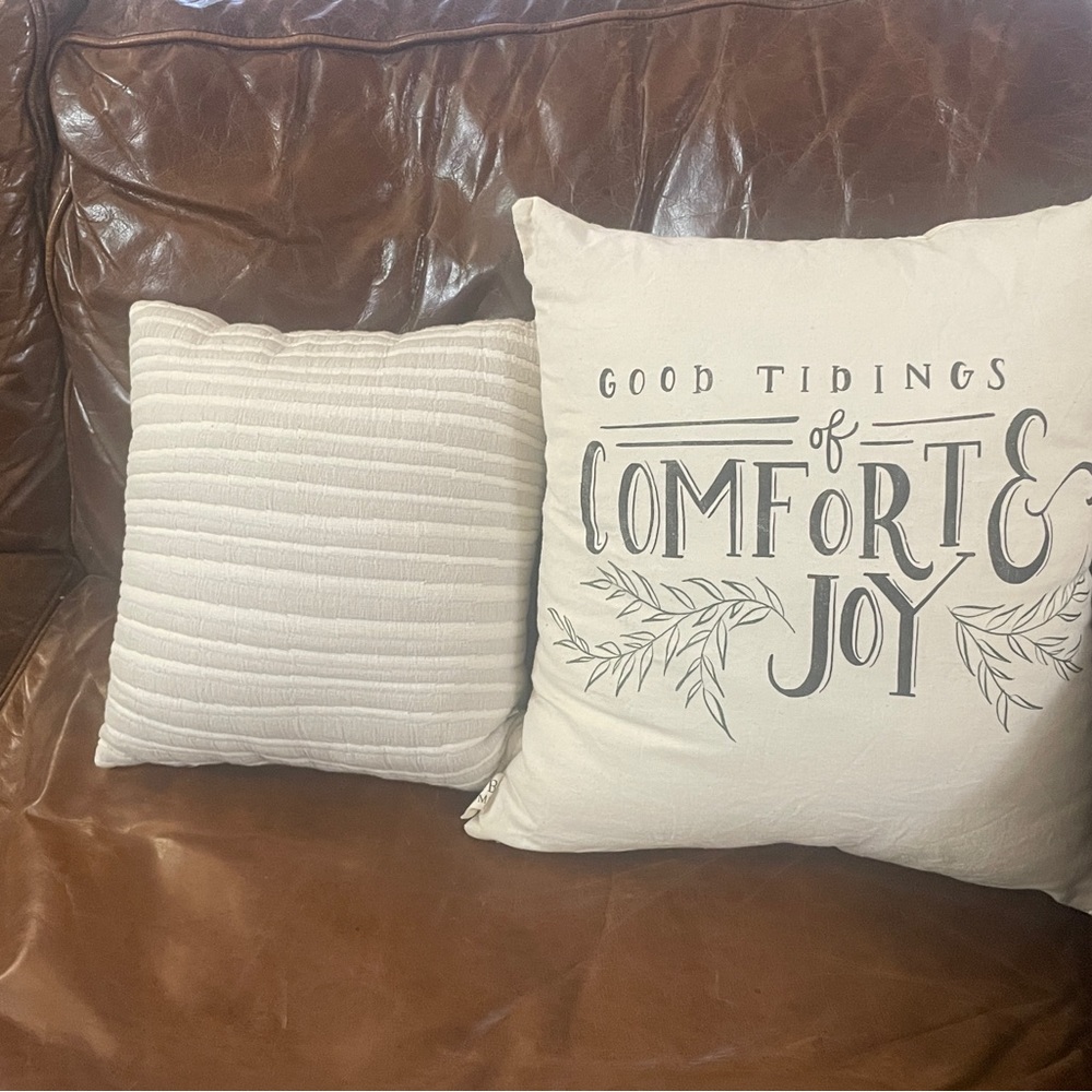 Striped Magnolia pillow